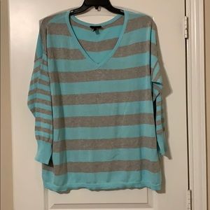 NWOT!!! Light blue & grey sweater!
